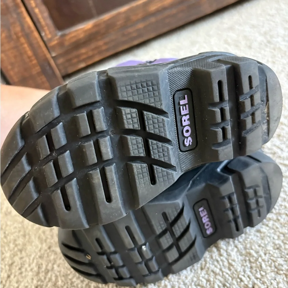 Sorel Kids Purple and Black Winter Boots